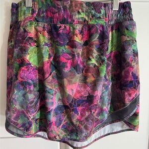 lululemon athletica Hotty Totty high rise Multicolor Floral Skirt